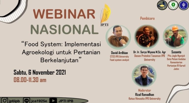 Webinar Nasional Jambore Perlindungan Tanaman Indonesia 2021